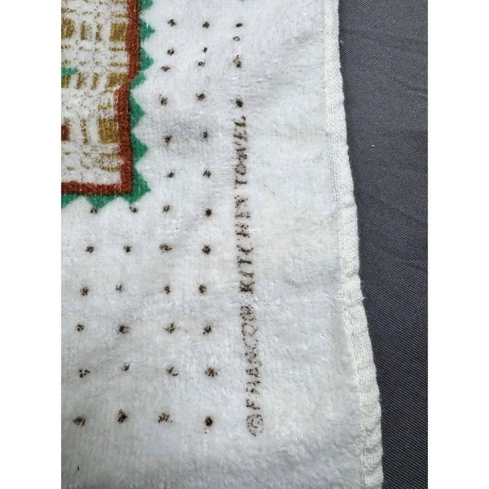Vintage Mid Century Teddy Bear Hand Towel Franco 12